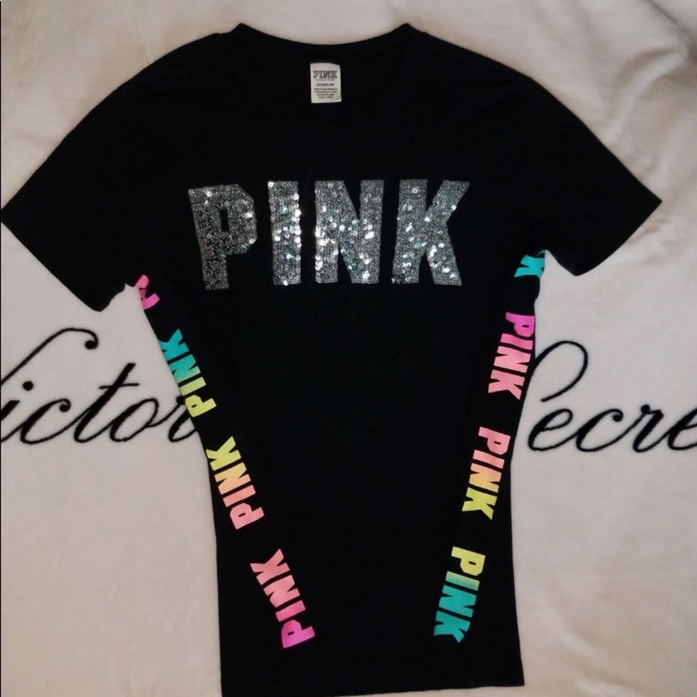 ISO pink rainbow with bling campus crew